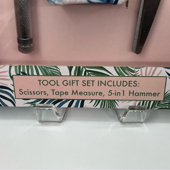 11 PC Household Tools Gift Set Scissors Tape Measure  5 in 1 Hammer Screwdriver - Picture 6 of 14